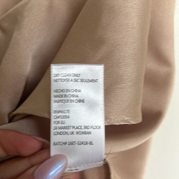 Harlyn satin tank | Champagne Tan - Picture 4 of 4